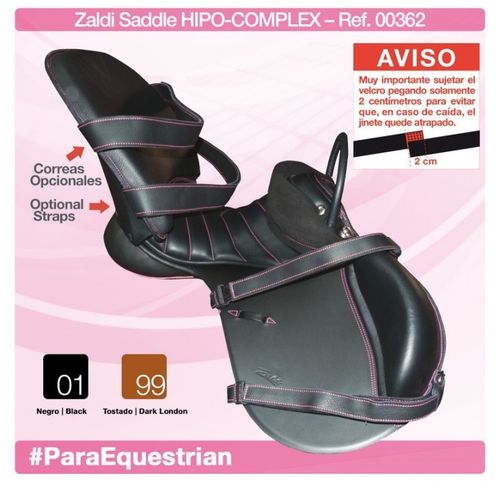 ZALDI Para Equestrian saddle for Riders with special needs